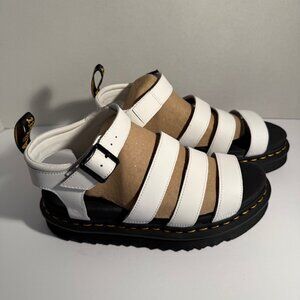 Dr. Martens NWOT White Leather Blaire Sandals Women’s Size 10